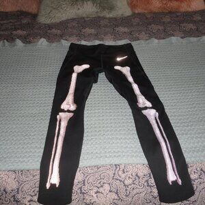 NIKE Dry fit leggins/tights/M/skeleton/reflective/black